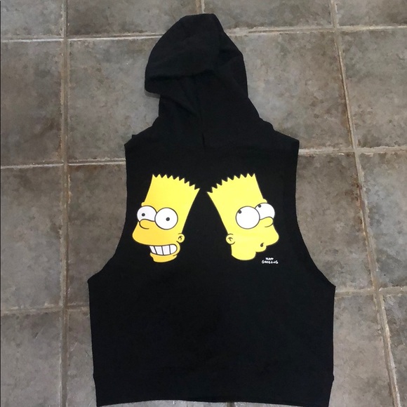 Bart Simpson sweatshirt Muscle tank - Picture 1 of 3